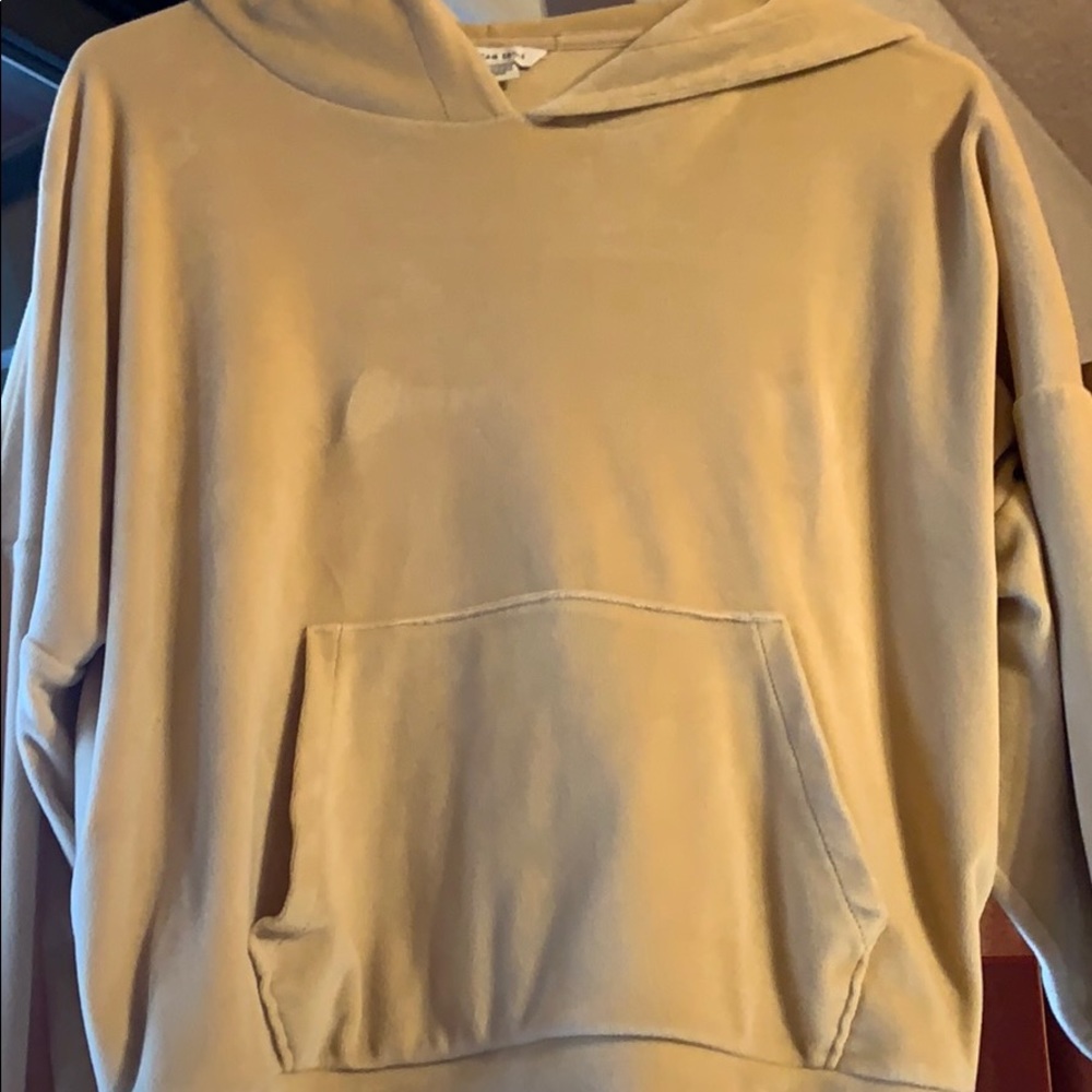 American eagle velvet like hoodie